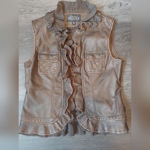 Montanaco Ruffle Vest Size M